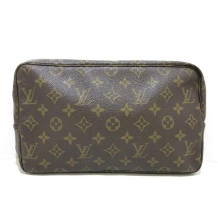 Louis Vuitton Vintage, Pre-owned Polyester Trousse Toilette Bruin, Dames, Maat:ONE Size,Canvas