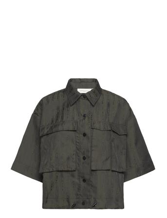 Cmwood-Shirt Kortermet Skjorte Svart Copenhagen Muse*Betinget Tilbud