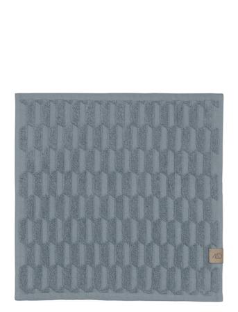 Geo Fingertip Towel, 3Pack Home Textiles Bathroom Textiles Towels & Bath Towels Face Towels Blå Mette Ditmer