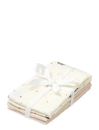 Cam Cam Copenhagen Wash Cloth, 4 Pack - Gots - Cream - ONE SIZE