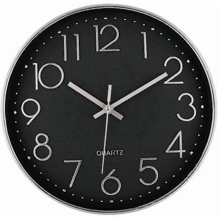 Wall Clock 12-inch Silent Non-ticking Wall Clock