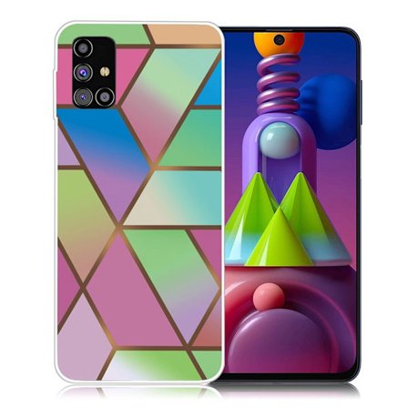 Marble Samsung Galaxy M51 Etui - Rose / Green og Blue Gradients
