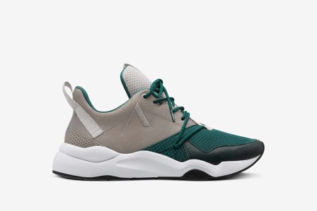 ARKK Copenhagen Damen Sneakers Größe 40 Asymtrix Mesh F-PRO90 Moon Grey Garden Green