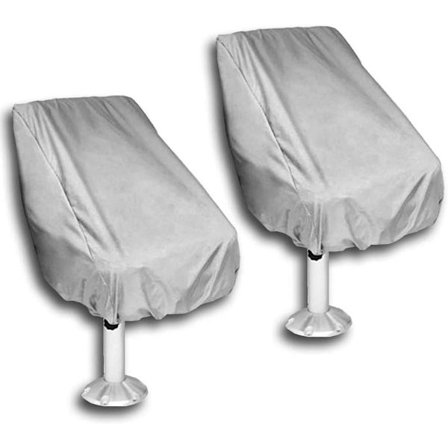 2 st Båtsätesskydd - 56 x 61 64 cm Tillverkat av Oxfordtyg UV-skydd Väderbeständigt Vattentätt Dammtätt Damm med Justerbart Rep, Lämpligt För_yu