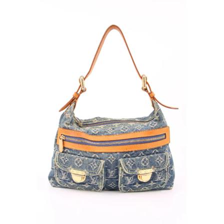 Louis Vuitton Vintage, Pre-owned Canvas louis-vuitton-bags Blauw, Dames, Maat:ONE Size