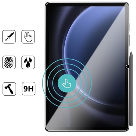 Samsung Galaxy Tab S9 FE skærmbeskytter hærdet glas 9H