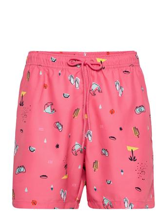 Borg Print Swim Shorts Badshorts Multi/mönstrad Björn Borg