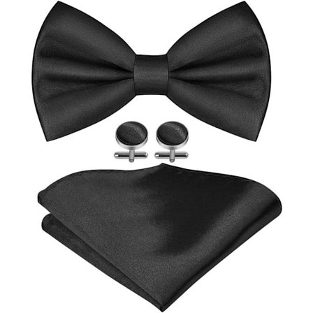 Herre Slips, Klassisk Ensfarvet Slips til Mænd, Satin Smoking Slips, Justerbar Formel Slips til Fest, Bryllup