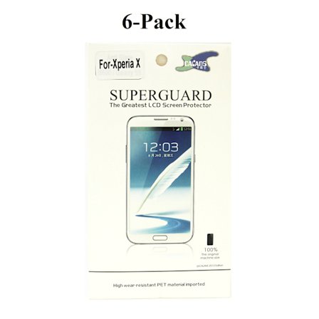 6-Pack Skärmskydd Sony Xperia X (F5121)