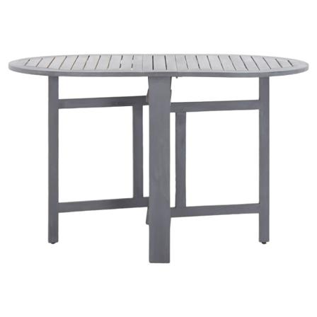 Vidaxl Trädgårdsbord Grå 120x70x74 Cm Massivt Akaciaträ Grå