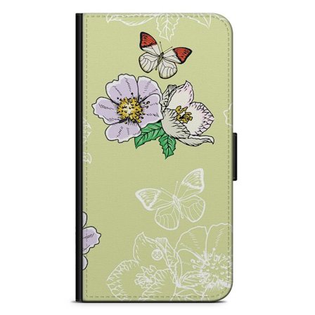 Bjornberry Fodral Samsung Galaxy S22 Ultra- Fjärilsblomma