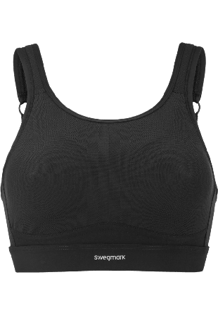 Swegmark Victorius Strength Sport-bh Träningskläder Dam Svart 90d