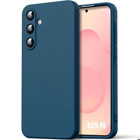 Beskyttelsesskal - BOOLING - til Samsung Galaxy S25 FE - Ultra Slim Silikone Anti-Ridser Mørkeblå