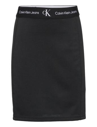 Punto Tape Skirt Dresses & Skirts Skirts Short Skirts Svart Calvin Klein