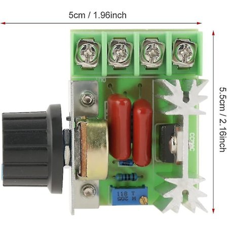 AC-motorvarvtalsregulator Spänningsregulator LED-dimmer 2000W AC 50-220V 25A Hy