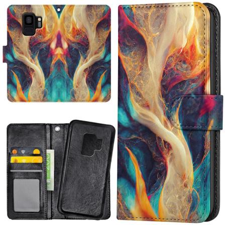 Samsung Galaxy S9 - Plånboksfodral/Skal Abstrakt Mönster