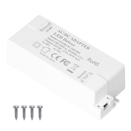 DC24V 2.5A 60W LED Driver Strømforsyning til DIY Lamper AC100-240V