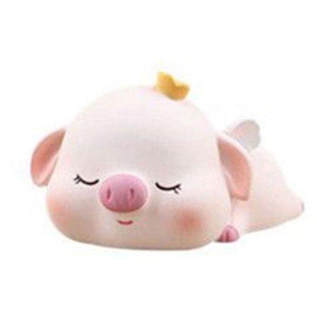 Kreativ tegneserie sød kæledyr gris bagning kage fødselsdag dekoration bil indretning dekoration A