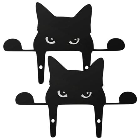 Smygande katt trädgårdsdekoration 2-Pack #1