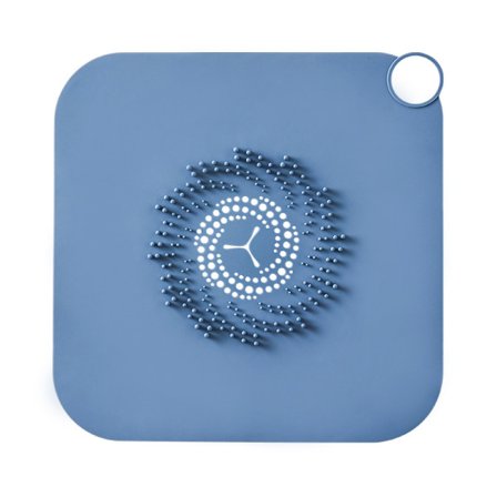 1 stk. Blå silikone brusebad kloak hår catcher, brusebad hår