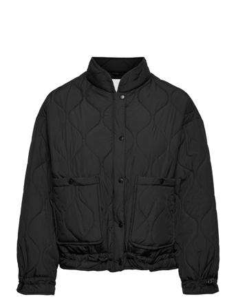 Objline Short Quilted Jacket Tikkitakki Musta Object