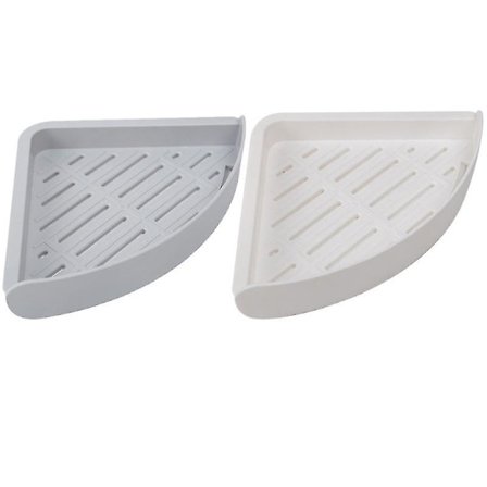 2 kpl Iskunvapaat Kylpyhuoneen Kulmahyllyt Kolmionmuotoiset Toilettitarahyllyt