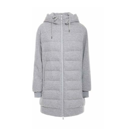 Eleventy, Down Coats Grijs, Dames, Maat:XS,nylon