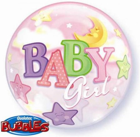 Bubblaballong baby girl - Partyninja.se