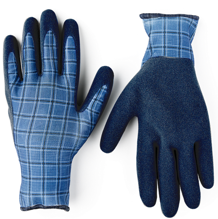 Hestra Job Verde Check Havehandsker Blå/grå 9, Tøj