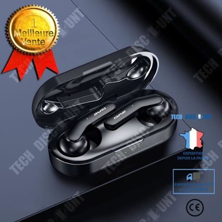 Bluetooth-hörlurar - TD - Intelligent brusreducering - Vattentåliga - V5.1 - Touchkontroller