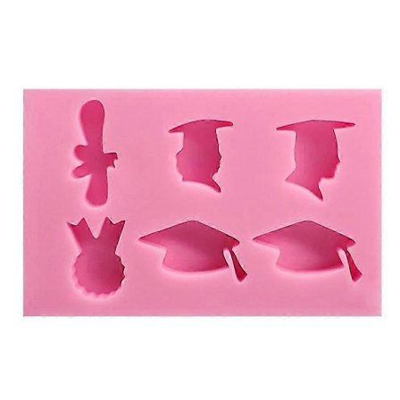 3D Valmistumislakki Fondant Muotti DIY Leivontatyökalu Keksien ja Kakkujen Tekemiseen