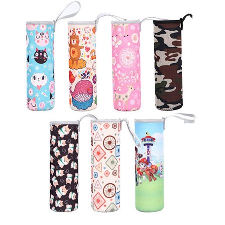 7 kpl lasipullopusseja, neopreenipullopusseja, neopreenipullo