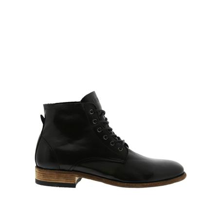 Blackstone, Jm 29 Black - High Lace UP Zwart, Heren, Maat:45 EU,leer