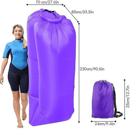 Uppblåsbar soffa, Vattentät uppblåsbar liggstol, Luft soffa bärbar, Luft soffa Air Sofa, Airlounger hopfällbar & slitstark, Uppblåsbar soffa för 