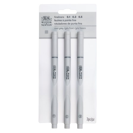 Winsor & Newton Fineliner 3-set Cool Grey