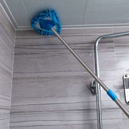 Takmonterad infällbar triangulär mopp golvrengöring kök tak vägg glas