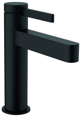 Hansgrohe Finoris 110 Pesuallashana PushOpen-pohjaventtiilillä Musta, Kylpyhuone