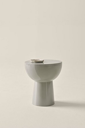 Jotex - Glossy Ronde Bijzettafel Grijs Grijs - BALIS - Koop Sidetables & bijzettafels bij Jotex