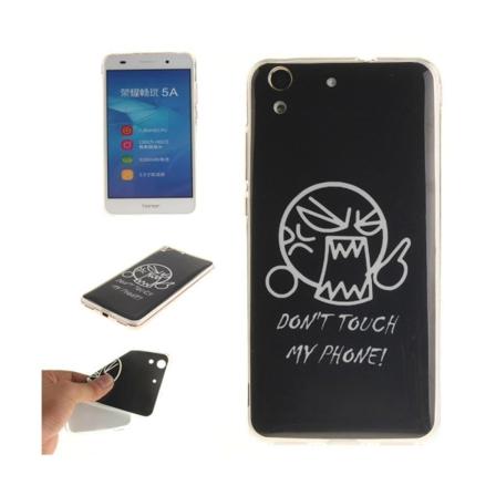 Huawei Y6 II Suojaava Kuori - Vihainen Ilme Black