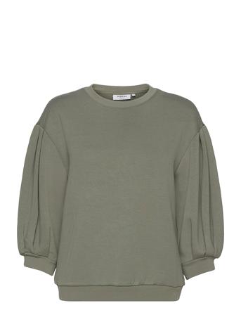 Ima 3/4 Sweatshirt Green MOSS COPENHAGEN