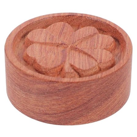 Rund aromadiffuser i tre for eteriske oljer