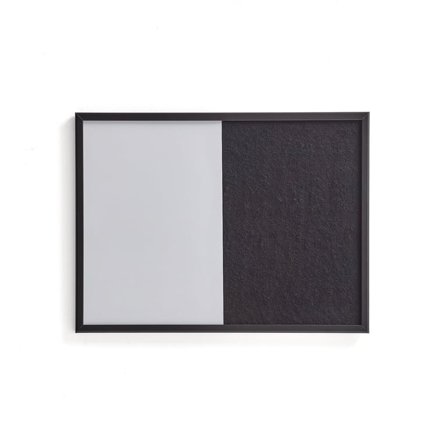 Kombinasjonstavle NAOMI, 600x450 mm, svart