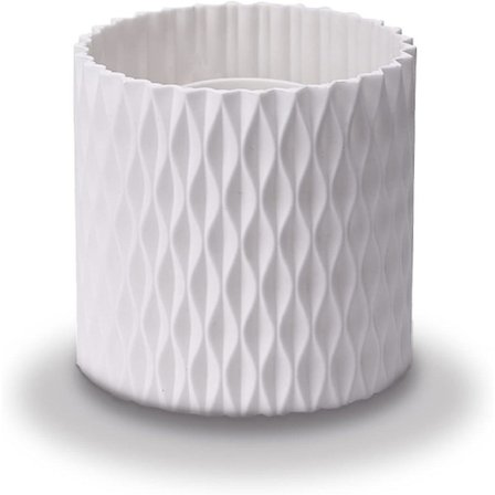 Makeup Penselholder Makeup Pensel Organizer 5 Slots Kosmetik Opbevaring Makeup Pensler Kop Makeup Beholder Opbevaring Drejelig Hvid (FMY)