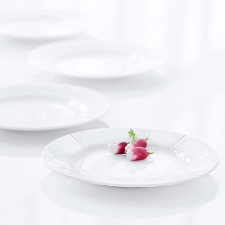 Rosendahl Grand Cru tallerken Ø27 cm. 4 stk. - Hvid | KitchenOne