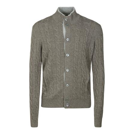 Gran Sasso, Cardigans Grijs, Heren, Maat:L