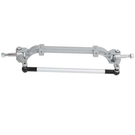 Ingen Ström Främre Axel Styrstång Länk Pol för Tamiya 1/14 Serie RC Traktor Lastbil Bil Silver