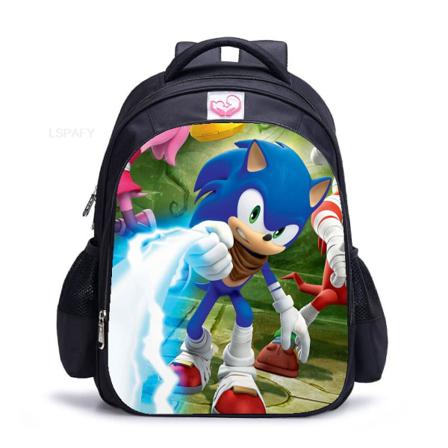 Ny Sonic Racing Ryggsäck Tecknad Ryggsäck Barns Skolväska style2