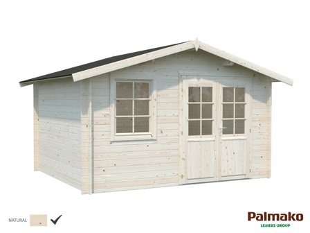 Palmako Klara Stuga 10,8 m²/inv. 10,4 m², utan golv, obehandlad, Stugor & förråd