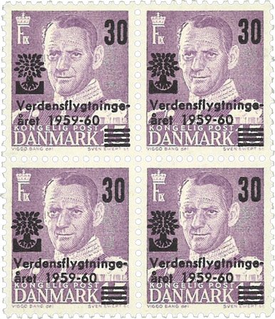 Danmark 1960 - AFA 380x - 4-blok - Postfrisk