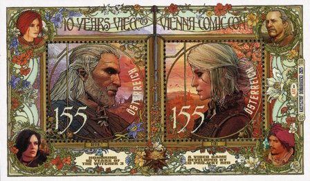 Østrig - Vienna Comic Con 10 år - Postfrisk miniark
